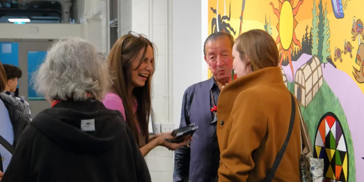 people around wall art